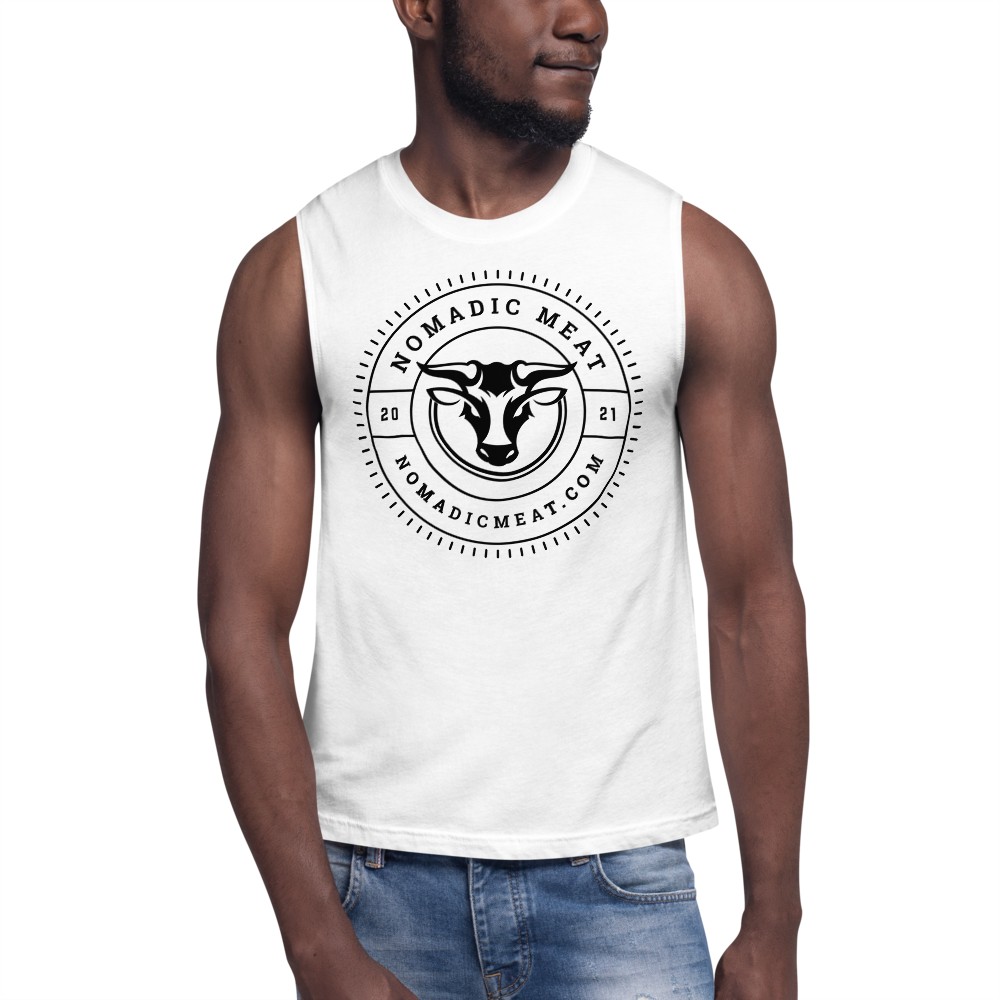 Nomadic Meat White Muscle Tee