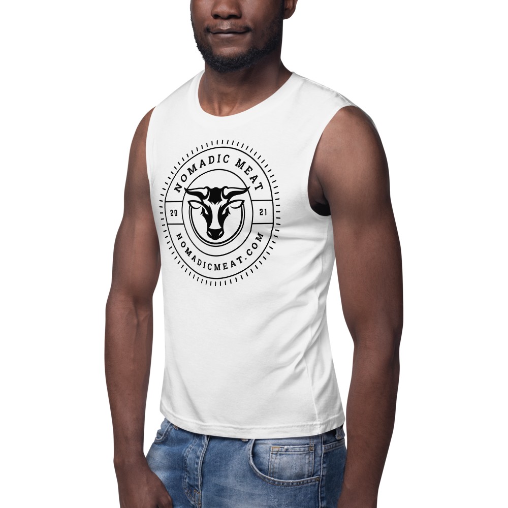 Nomadic Meat White Muscle Tee