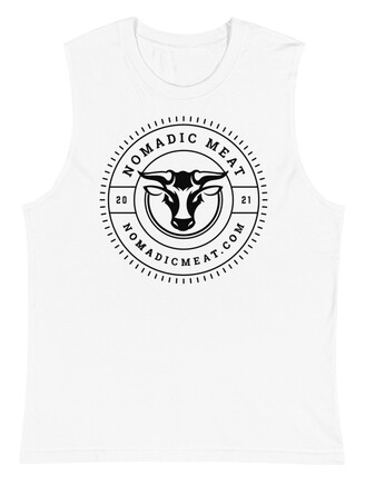 Nomadic Meat White Muscle Tee