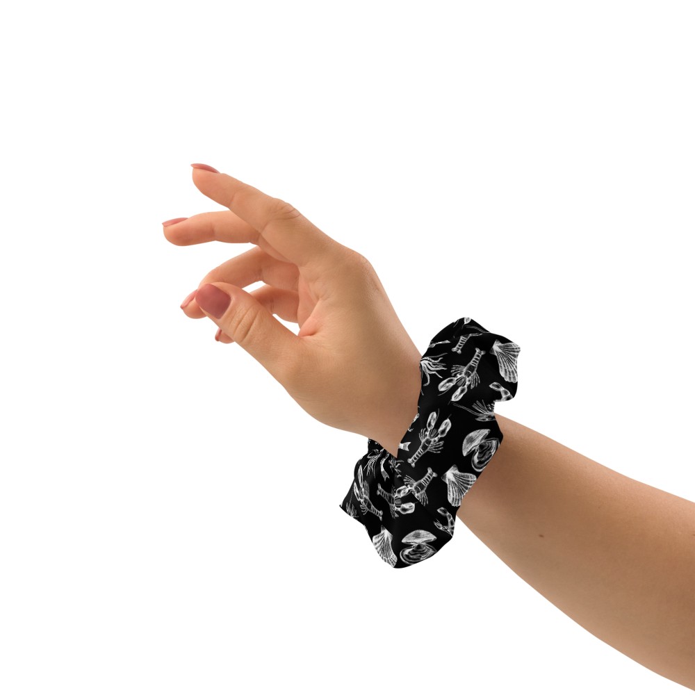 Seafood Medley Black Scrunchie